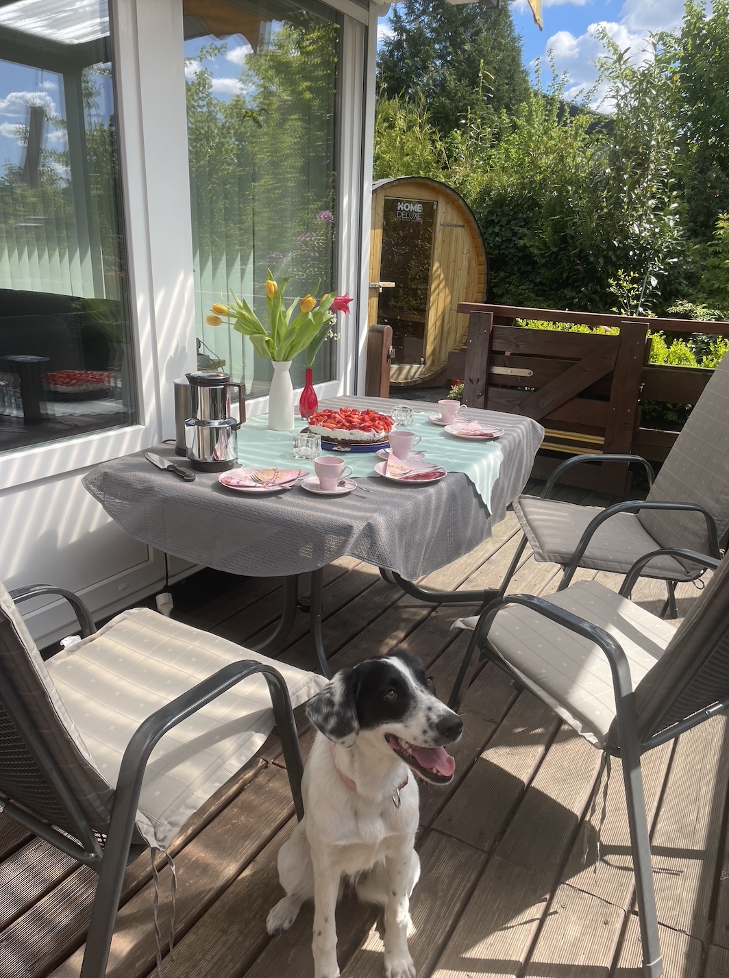 Tor zu: Ruhe und Erholung genießen Sie auf der Terrasse