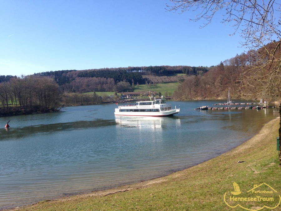 Die Schiffsanlegestelle in Mielinghausen.